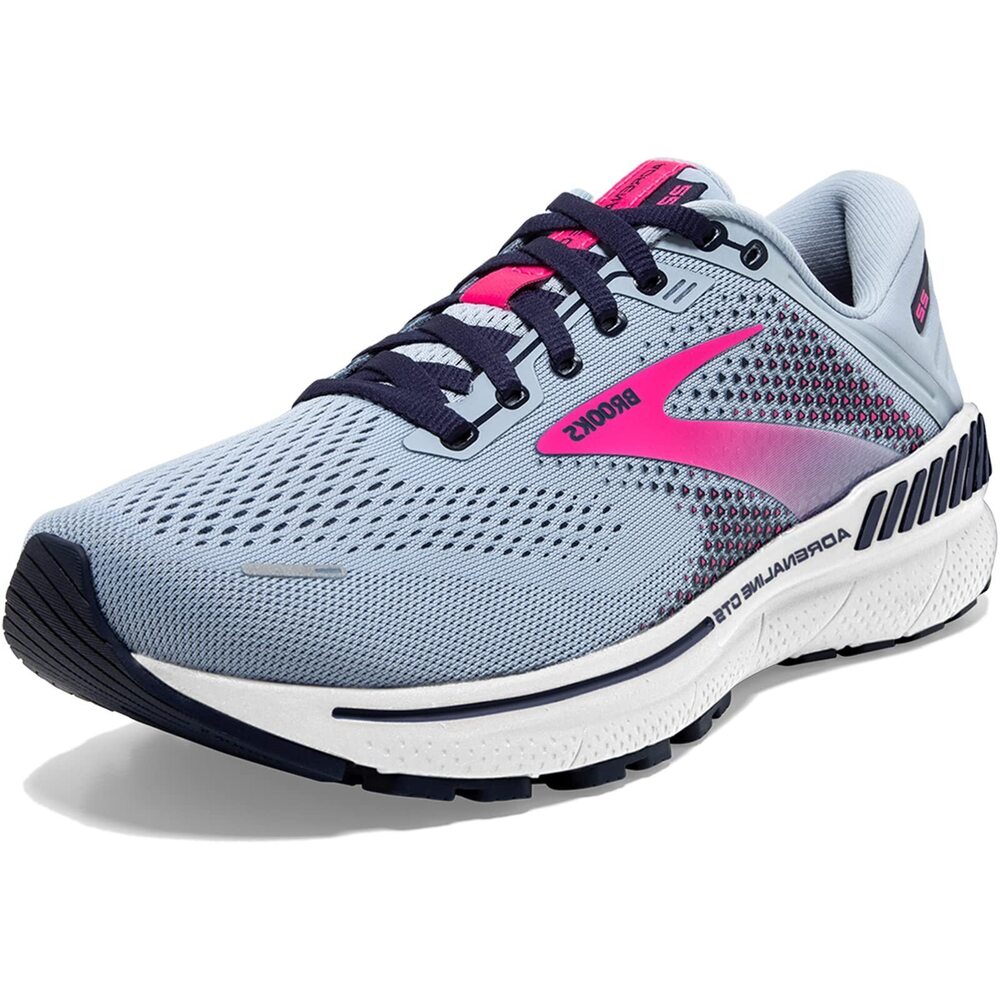 BROOKS WOMEN'S ADRENALINE GTS 22 SUPPORTIVE RUNNING SHOE - KENTUCKY BLUE/PEACOAT